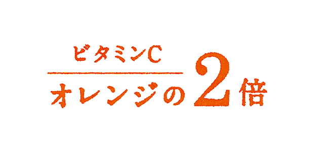 ビタミンC オレンジの2倍